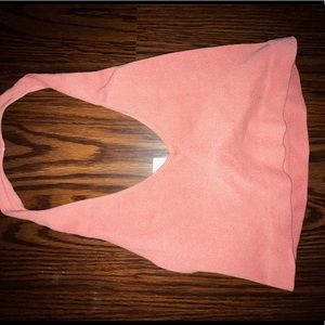coral forever 21 crop top